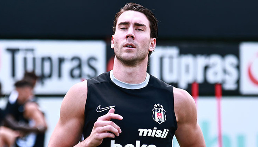 Dusan Vlahovic, Beşiktaş ile ilk antrenmanına çıktı