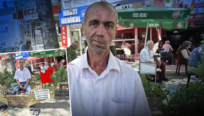 Ayakkabı boyacısının astığı yazı dikkat çekti: Aklıma böyle bir fikir geldi Ayakkabı boyacısının astığı yazı dikkat çekti: Aklıma böyle bir fikir geldi