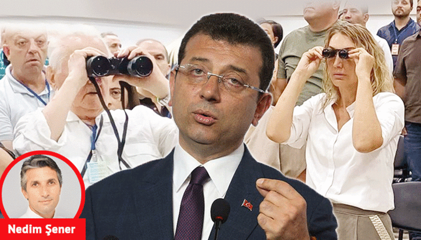Demek ki İmamoğlu’nun yolsuzluğunu görmek için dürbünle bakmaları gerekiyormuş