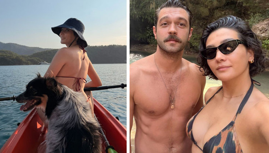 Eğlenceli ikili... Biricik tatile doydu