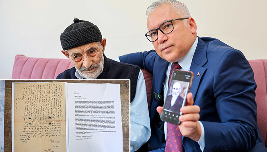 Sivasta 113 yıllık savaş mektubu, gazinin 103 yaşındaki oğluna ulaştı
