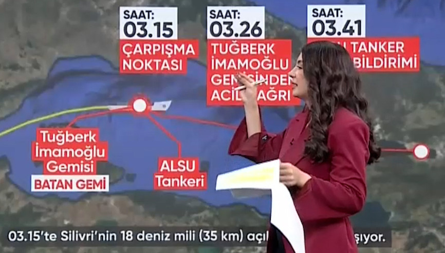 Marmara Denizinde iki geminin çarpıştığı kazada gemi nasıl battı