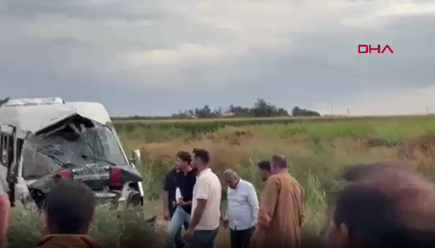 Şanlıurfa’da tarım işçilerini taşıyan minibüs kanala devrildi; 19 yaralı