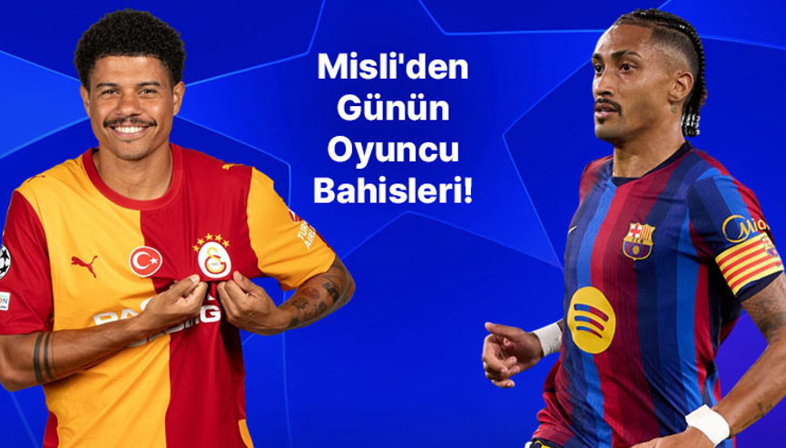 Sara’nın boşu yok, Raphinha’nın formu alev aldı İşte Misli’den günün oyuncu bahisleri Sara’nın boşu yok, Raphinha’nın formu alev aldı İşte Misli’den günün oyuncu bahisleri