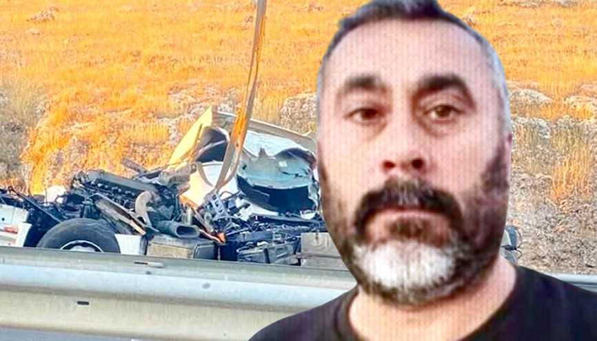 Şanlıurfada lastiği patlayan TIR önündeki TIR’a çarptı: 1 ölü