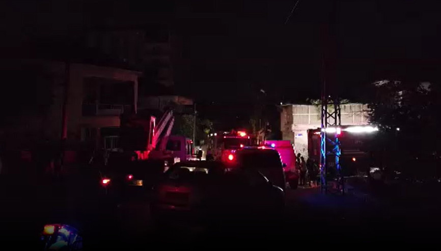 Kayseride 2 katlı evin çatısında yangın