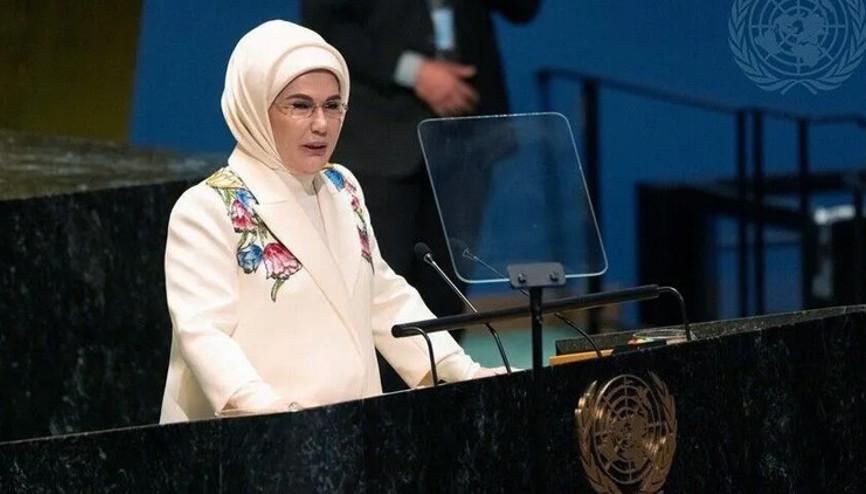 Emine Erdoğandan New Yorktan paylaşım: Geleceğe karşı ortak sorumluluğumuz var