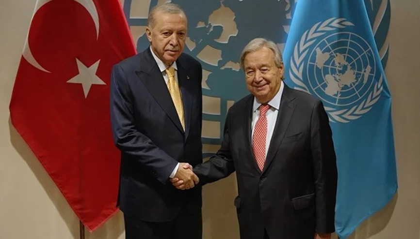 Cumhurbaşkanı Erdoğan, BM Genel Sekreteri Guterres ile görüştü
