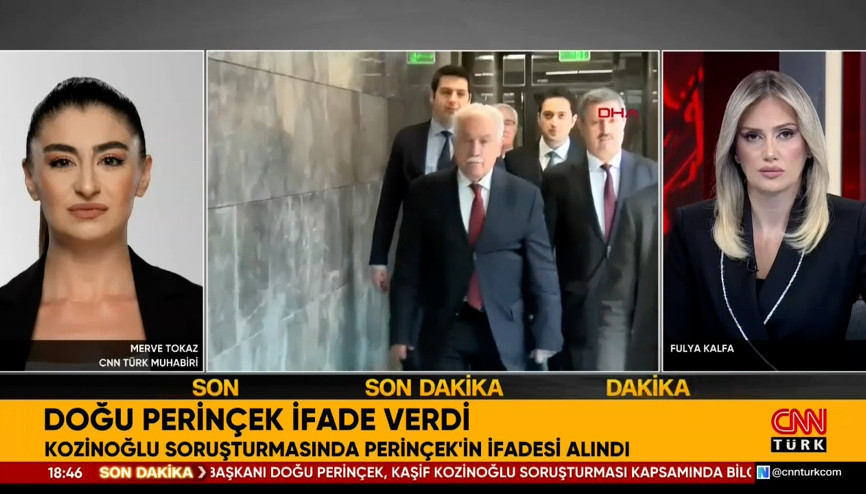 Doğu Perinçek Kozinoğlu soruşturmasında ifade verdi.