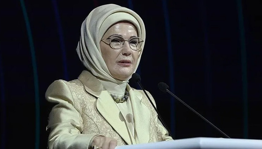 Emine Erdoğandan Gazze mesajı: Bir halkın kökleri sökülmeye çalışılıyor