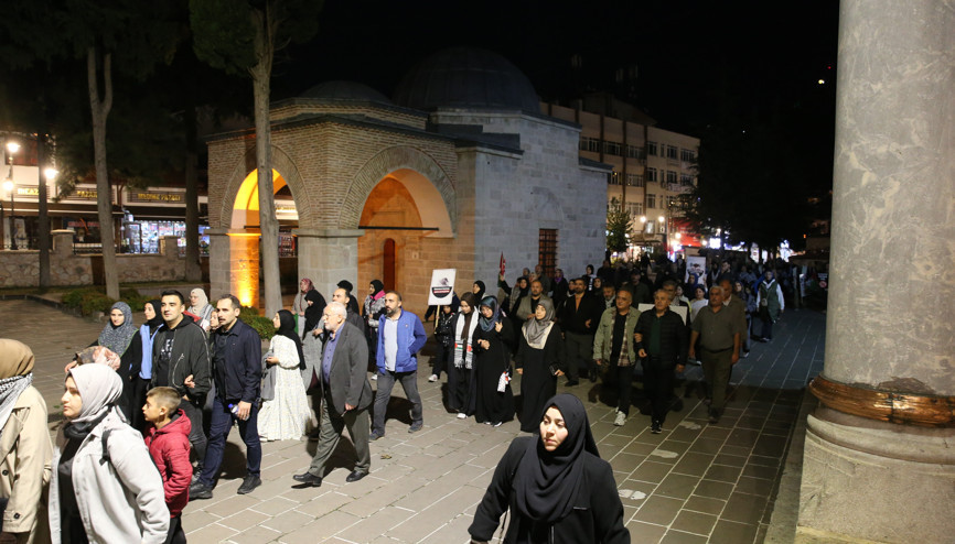 Tokatta Filistine destek yürüyüşü düzenlendi Tokatta Filistine destek yürüyüşü düzenlendi
