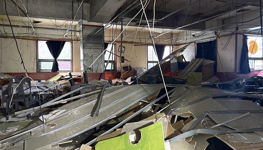 Güney Korede binanın tavan çöktü: Çok sayıda yaralı
